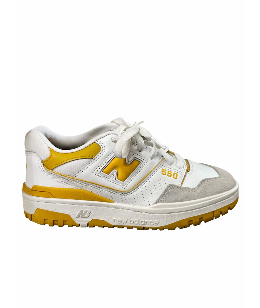 NEW BALANCE Желтые замшевые кеды, фото 1
