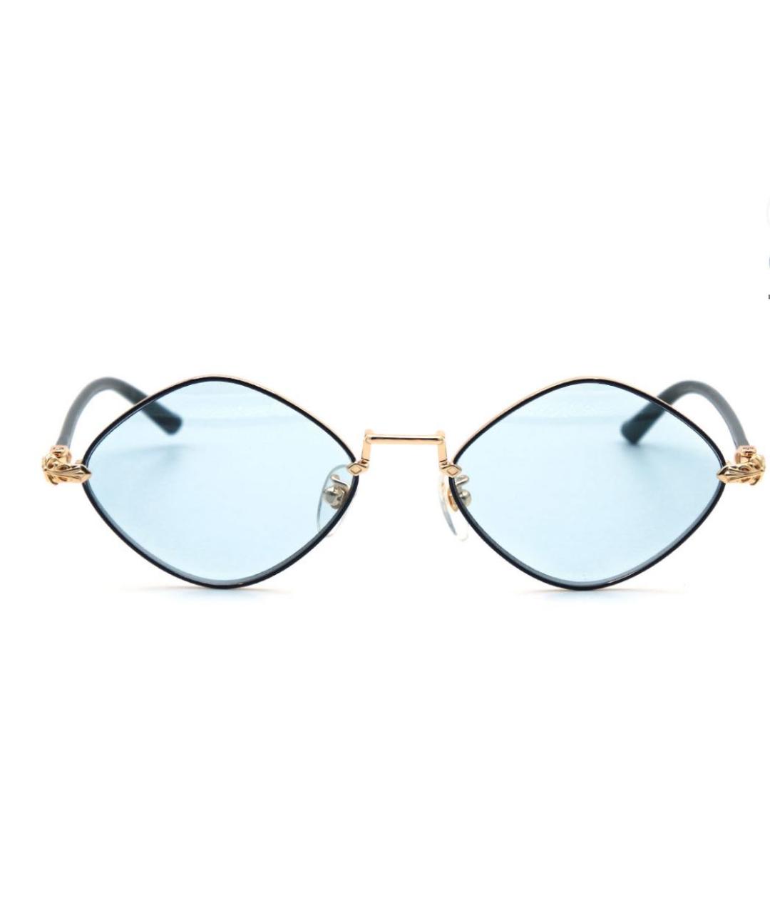 CHROME HEARTS Голубые металлические солнцезащитные очки, фото 1