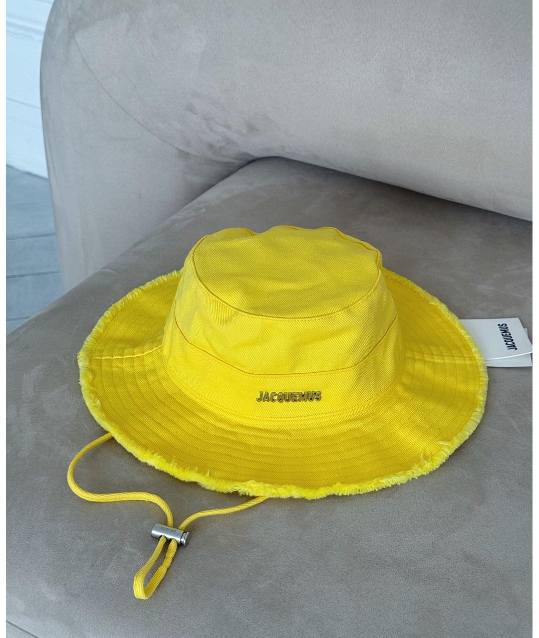 JACQUEMUS Желтая панама, фото 2