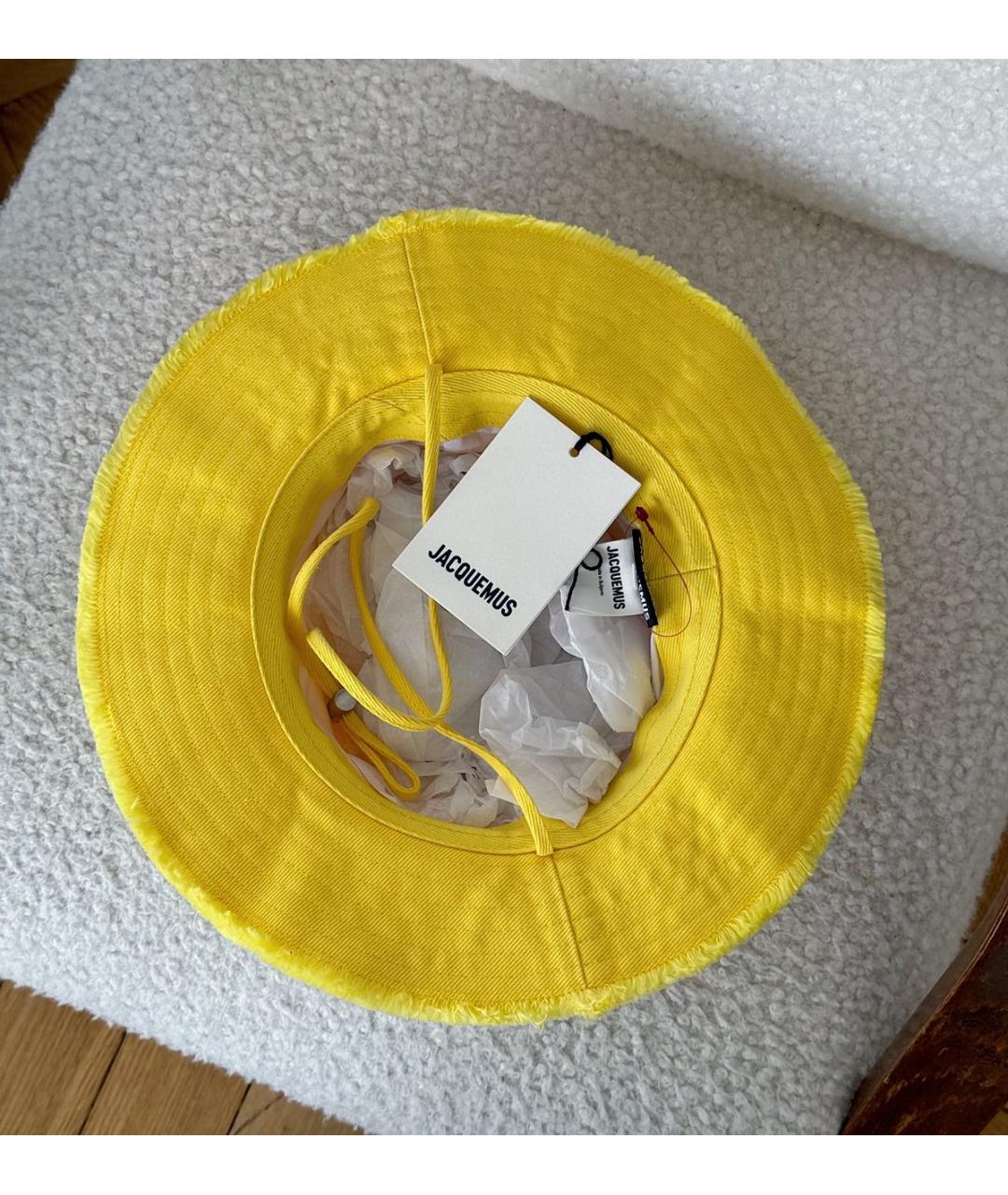 JACQUEMUS Желтая панама, фото 5