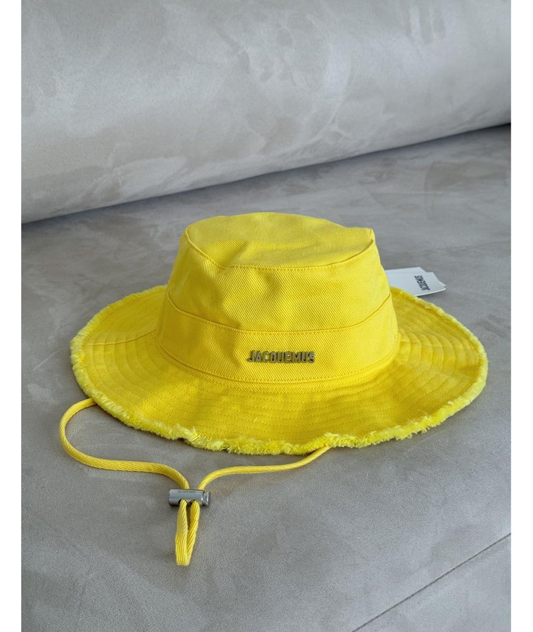 JACQUEMUS Желтая панама, фото 3