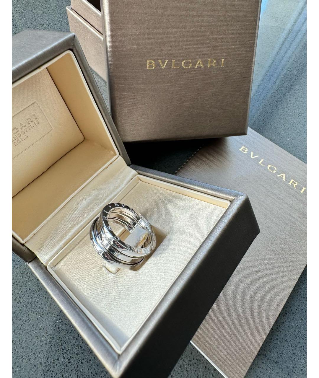 BVLGARI Серебряное кольцо из белого золота, фото 6