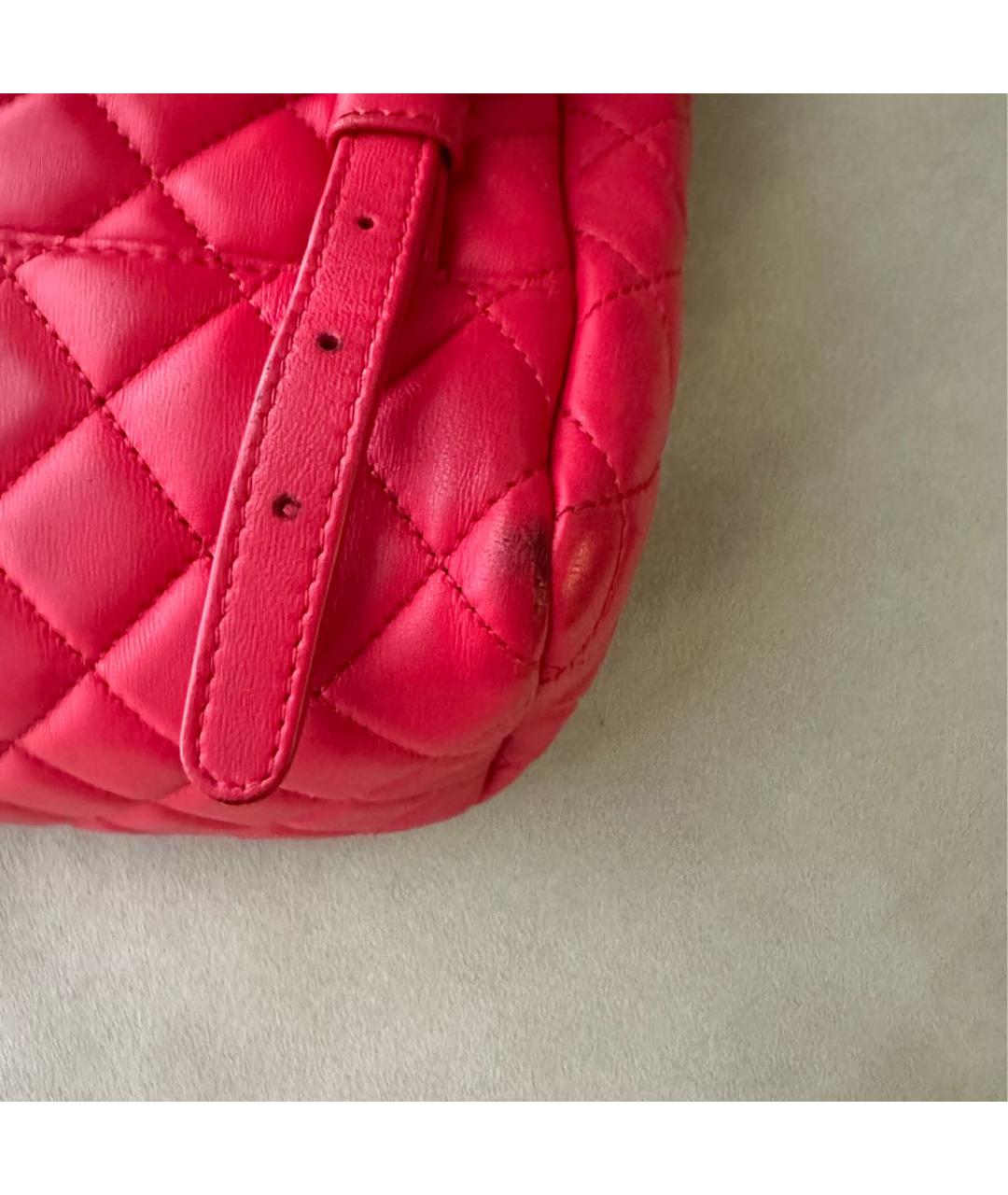 CHANEL PRE-OWNED Красный кожаный рюкзак, фото 5