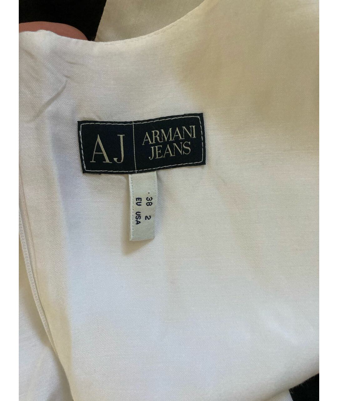 ARMANI JEANS Белое хлопковое платье, фото 3