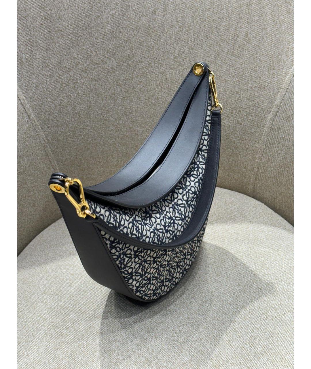 LOEWE Черная кожаная сумка через плечо, фото 3