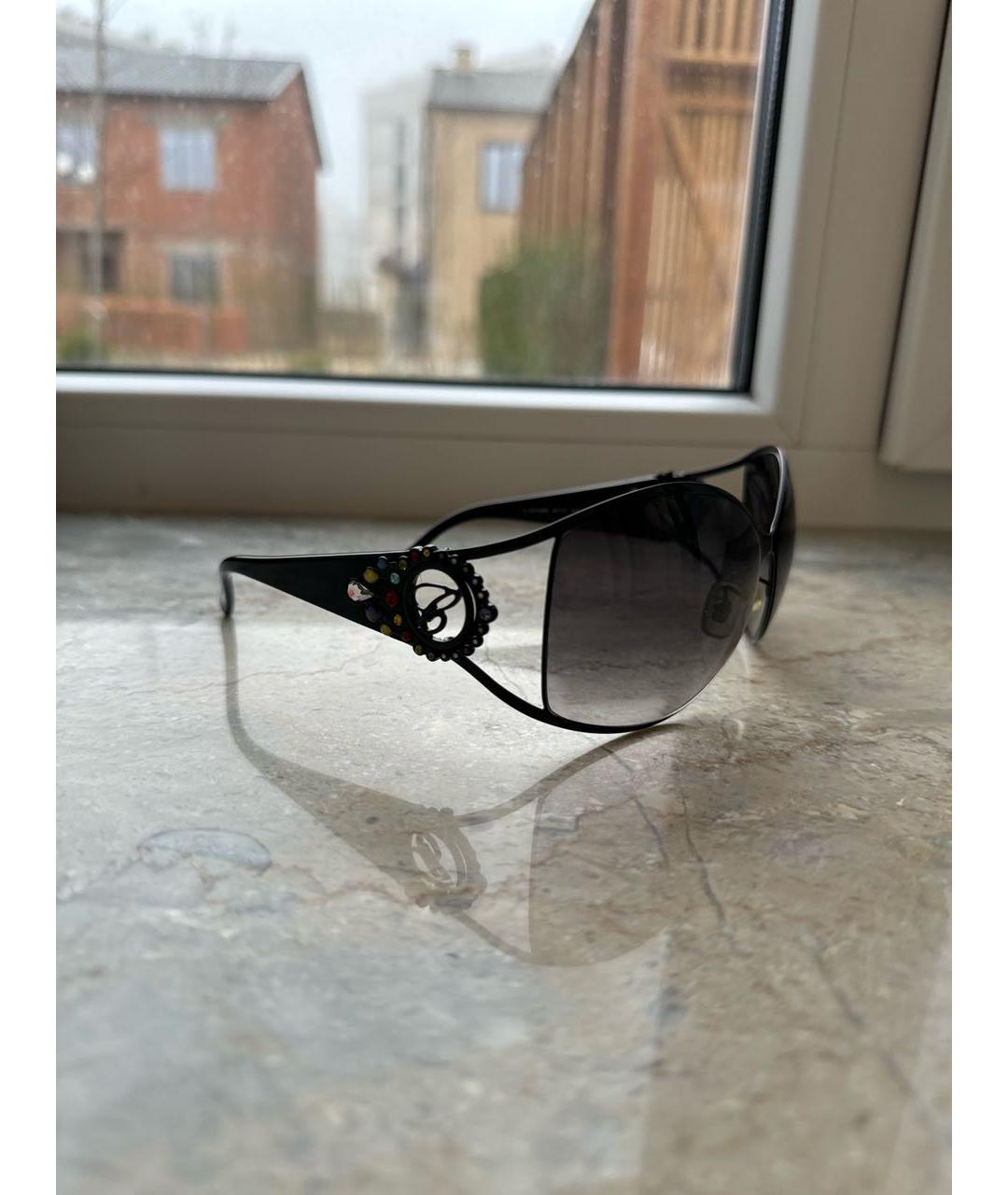 CHOPARD Черные металлические солнцезащитные очки, фото 2