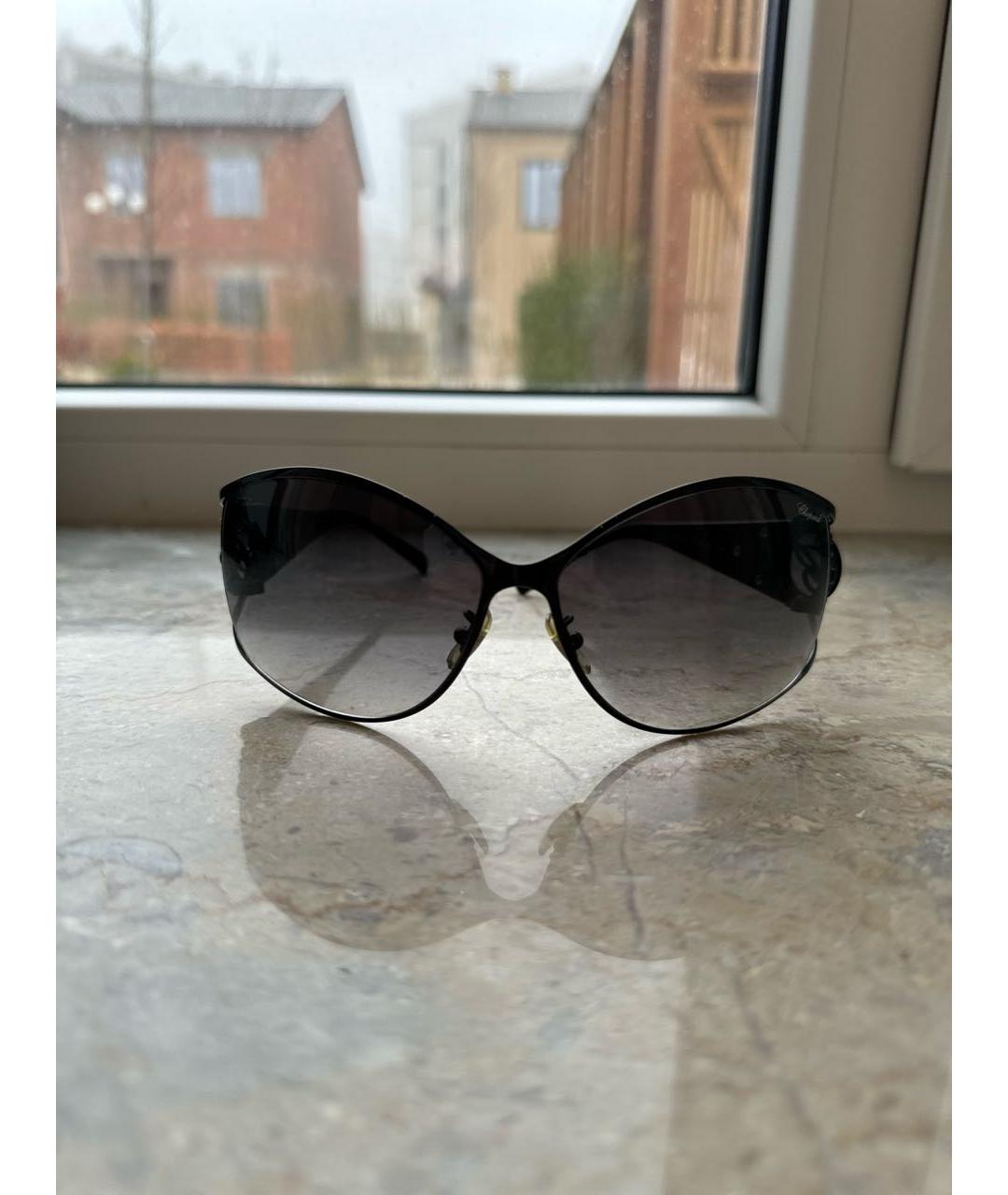 CHOPARD Черные металлические солнцезащитные очки, фото 5