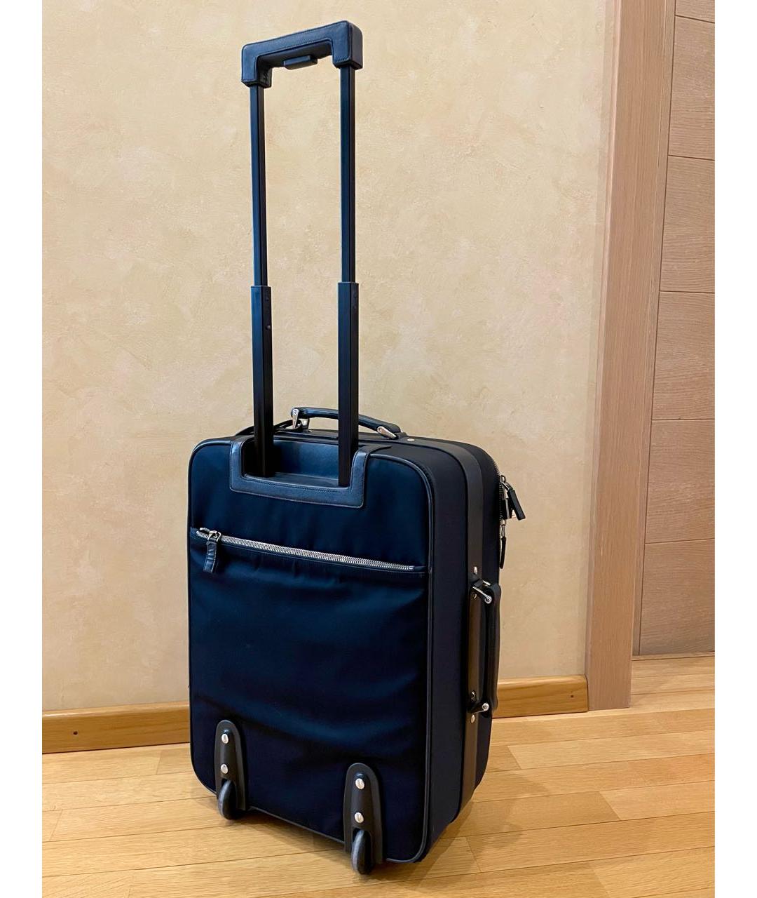 PRADA Темно-синий чемодан, фото 2