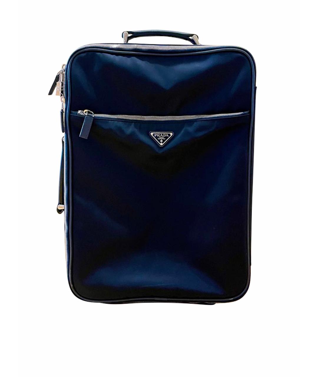 PRADA Темно-синий чемодан, фото 1