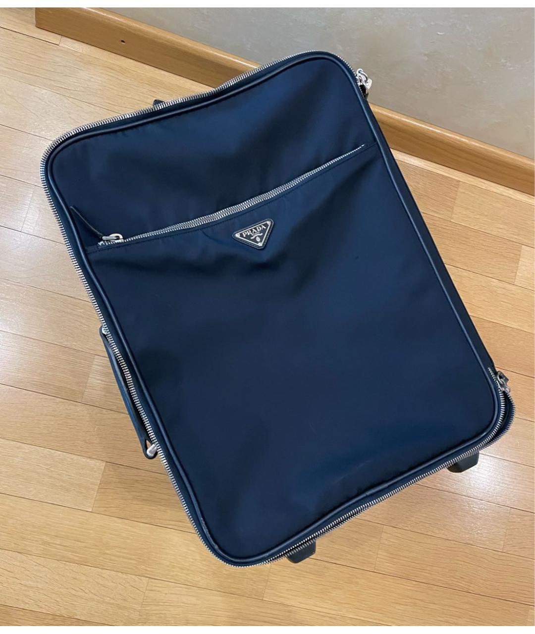 PRADA Темно-синий чемодан, фото 7
