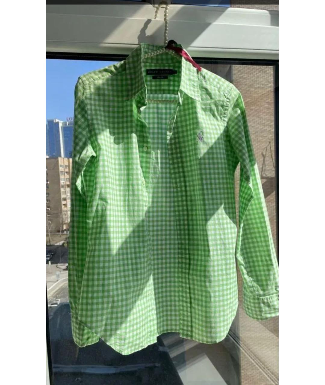 RALPH LAUREN Зеленая хлопковая рубашка, фото 7