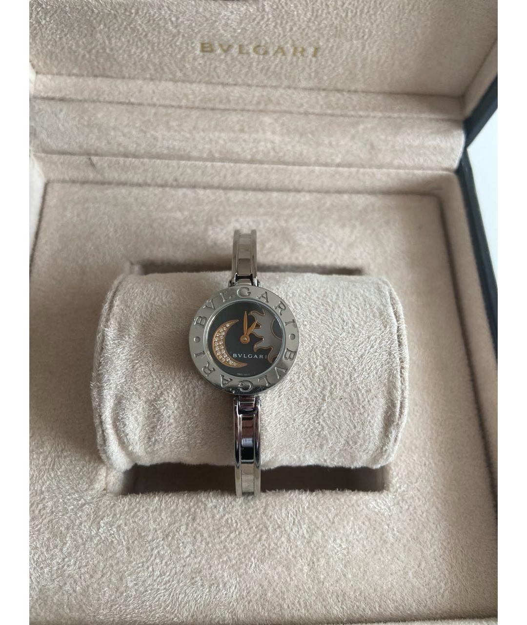 BVLGARI Серебряные металлические часы, фото 4