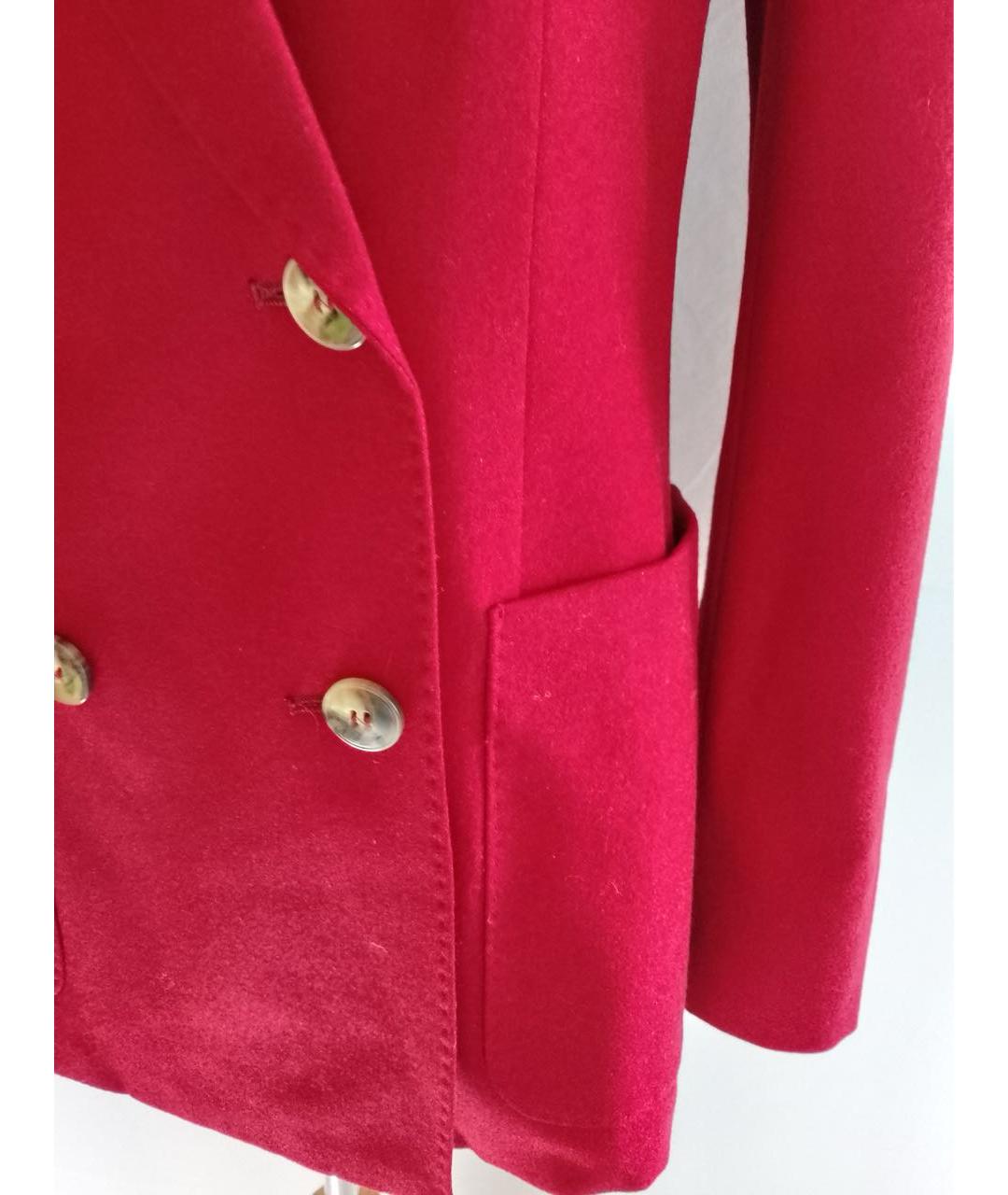 MAX MARA Красный шерстяной жакет/пиджак, фото 2