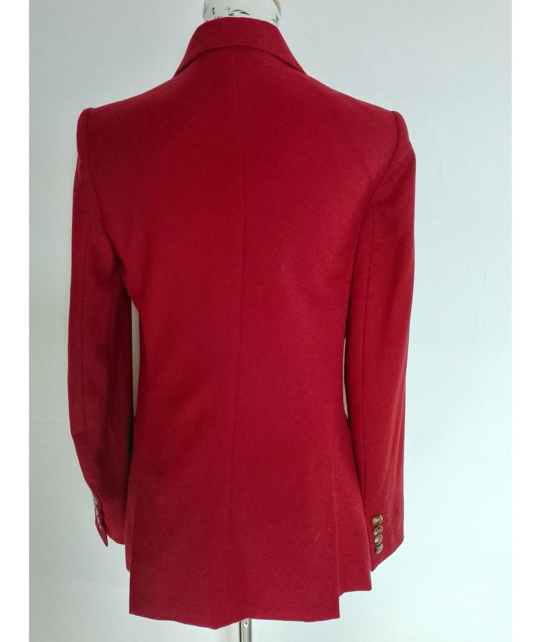 MAX MARA Красный шерстяной жакет/пиджак, фото 3