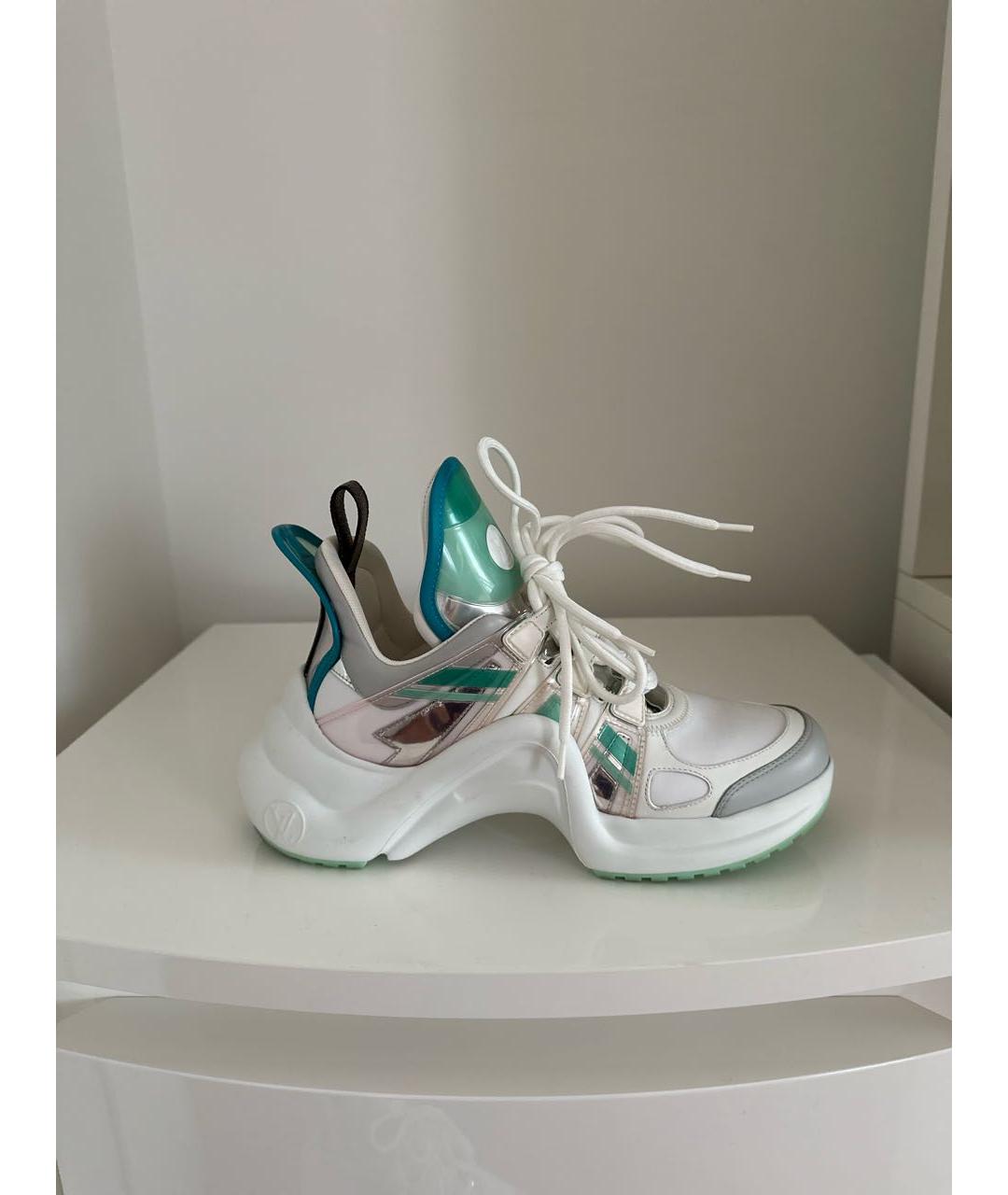 LOUIS VUITTON Белые кроссовки, фото 5