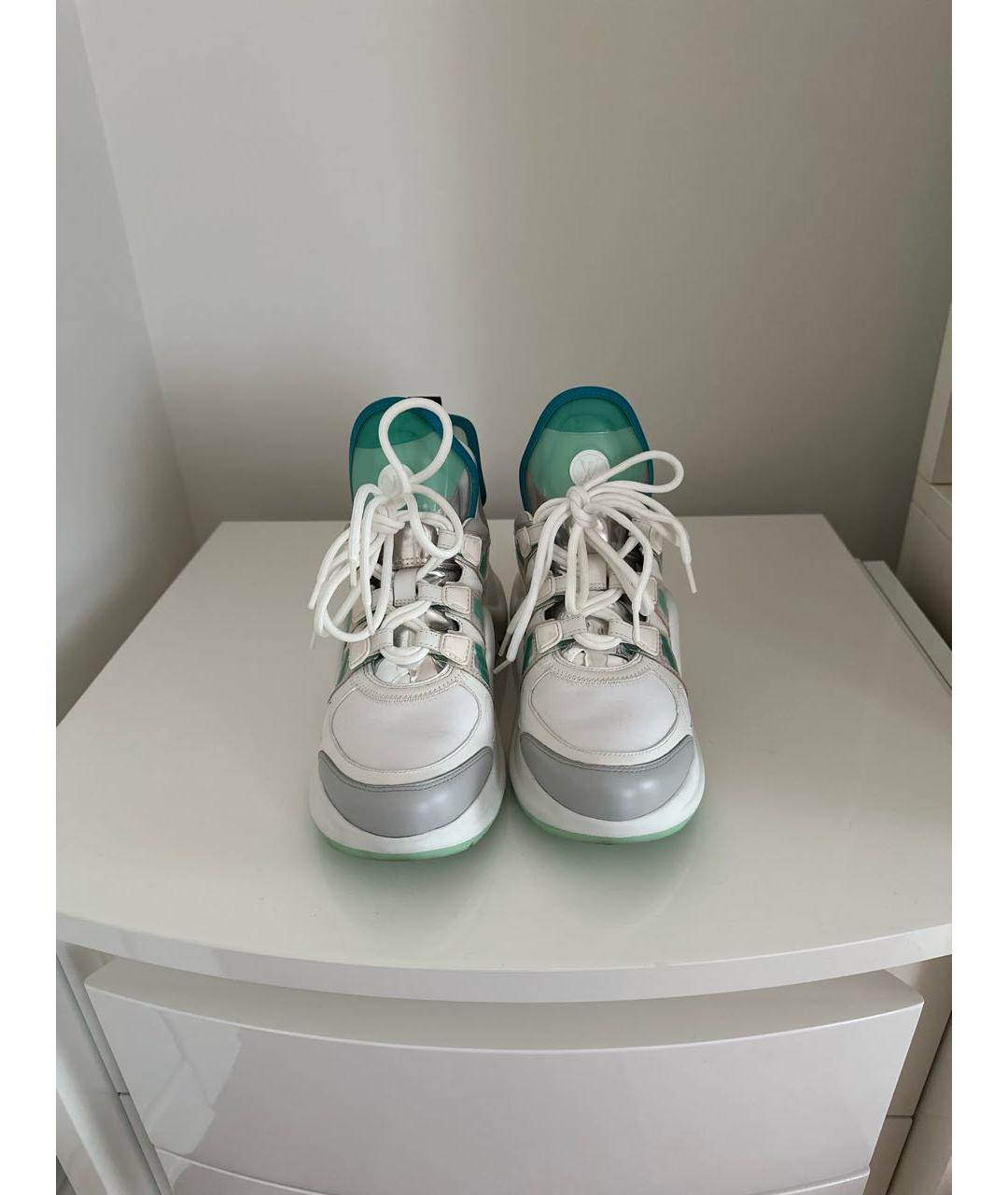 LOUIS VUITTON Белые кроссовки, фото 2