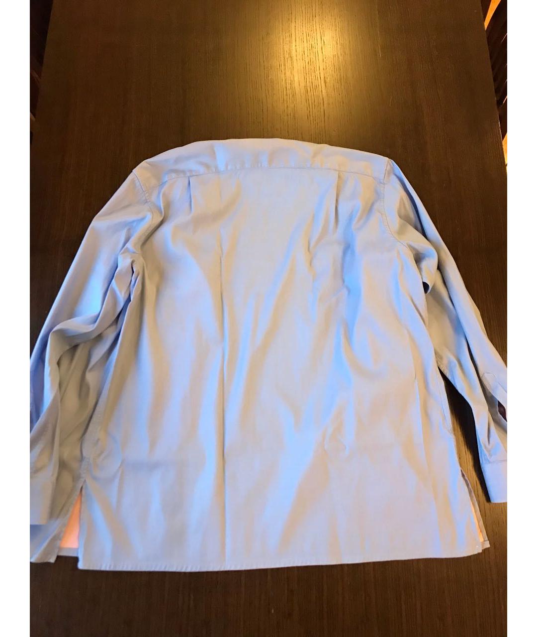 ZILLI Голубая хлопковая кэжуал рубашка, фото 2