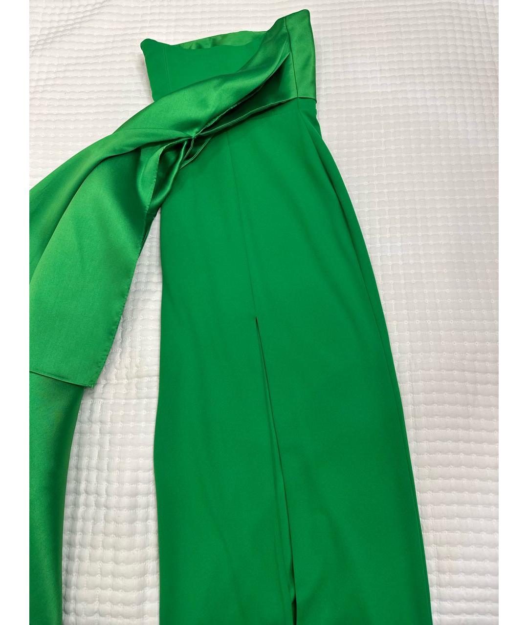 SOLACE LONDON Зеленые креповое вечернее платье, фото 8