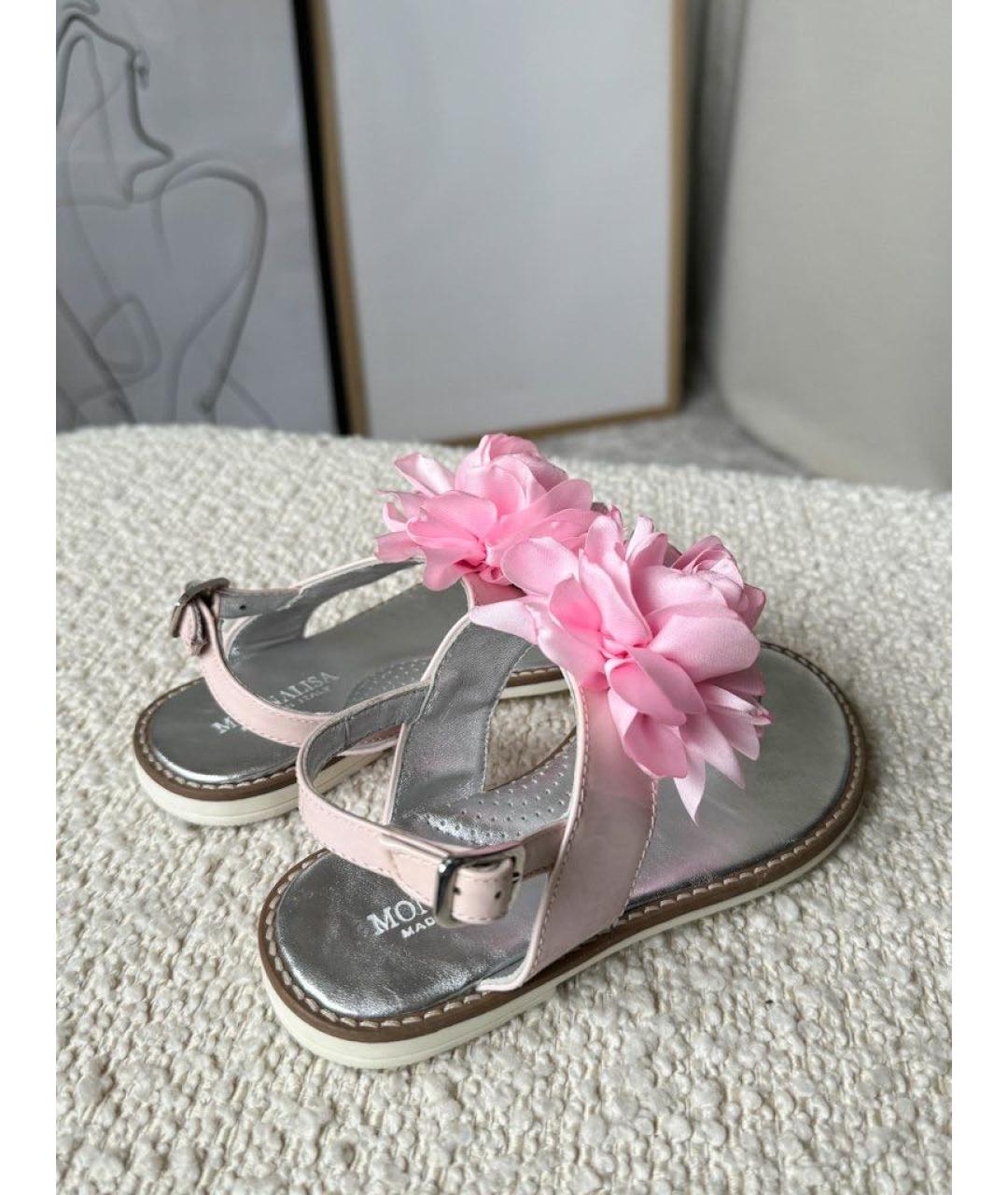 MONNALISA Серебряные сандалии и шлепанцы, фото 4