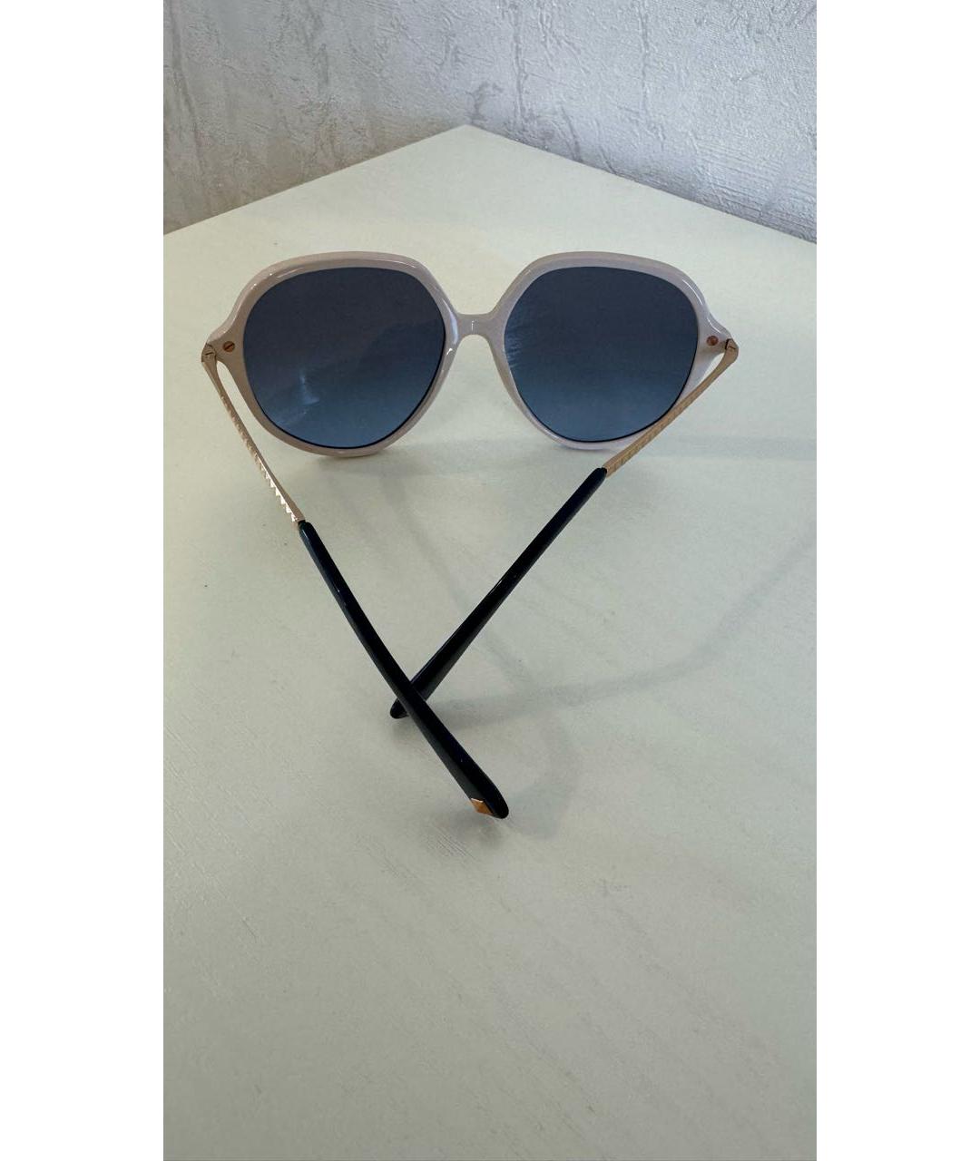 VALENTINO Бежевые пластиковые солнцезащитные очки, фото 5