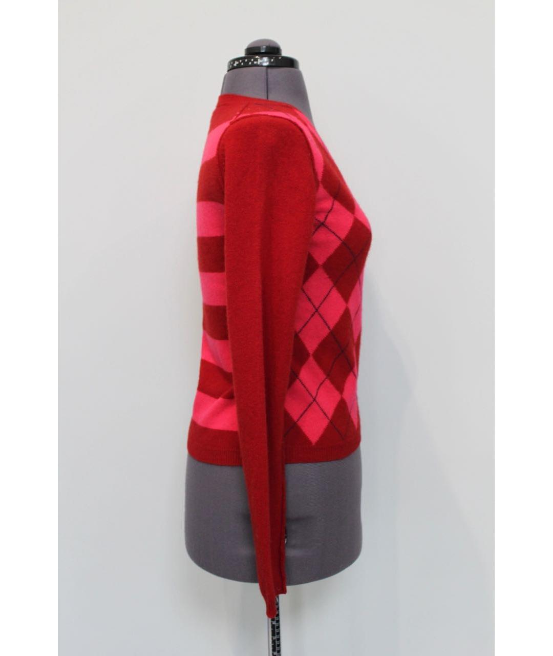 BURBERRY Красный шерстяной джемпер / свитер, фото 2