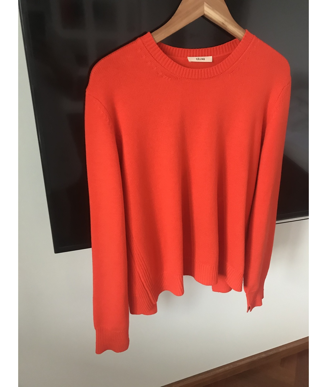 CELINE PRE-OWNED Оранжевый кашемировый джемпер / свитер, фото 5