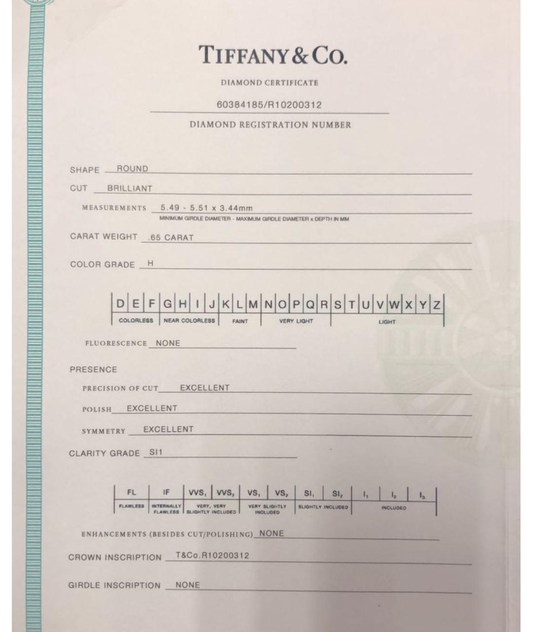 TIFFANY&CO Белое кольцо из белого золота, фото 3