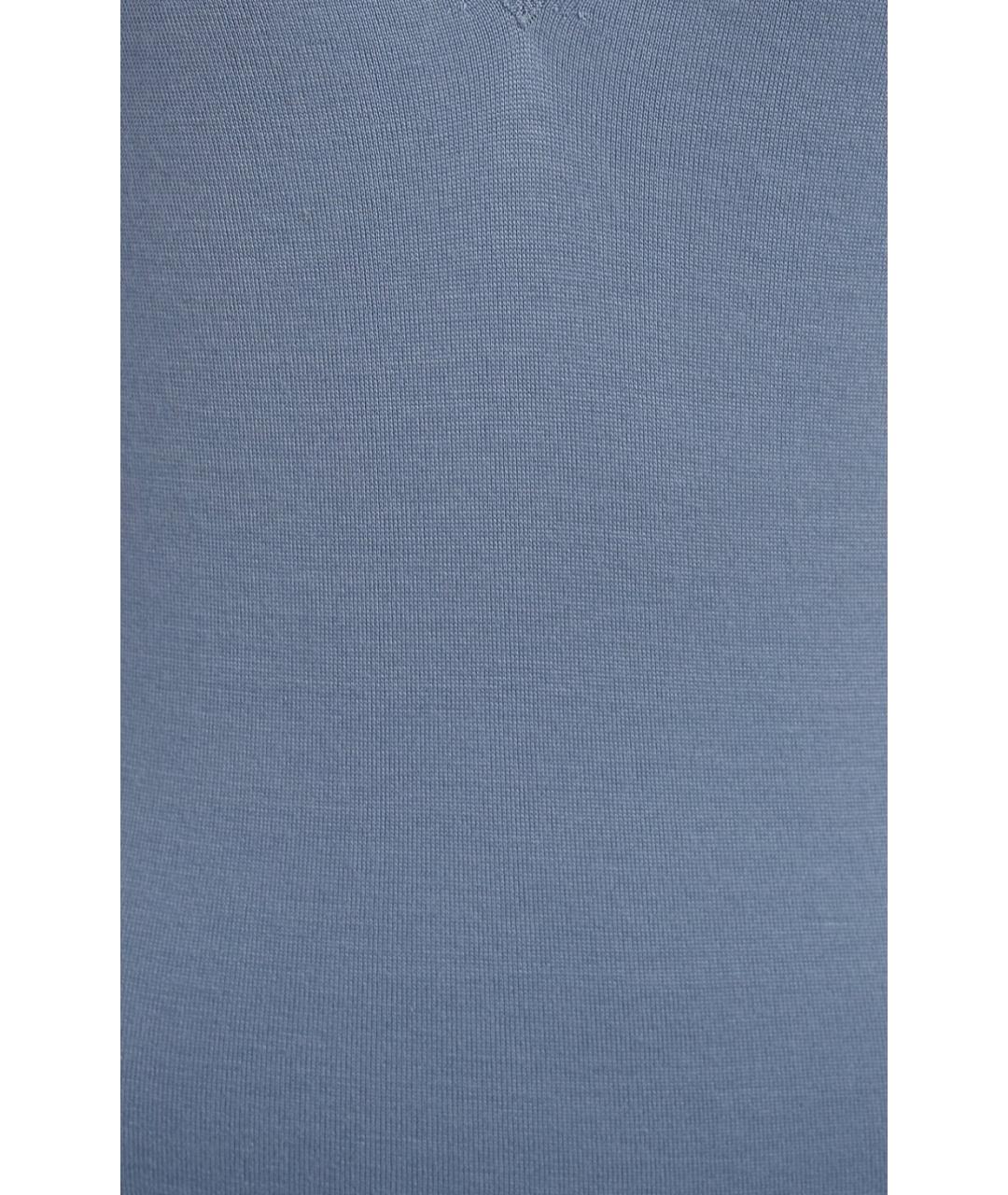CRUCIANI Голубой кашемировый джемпер / свитер, фото 5