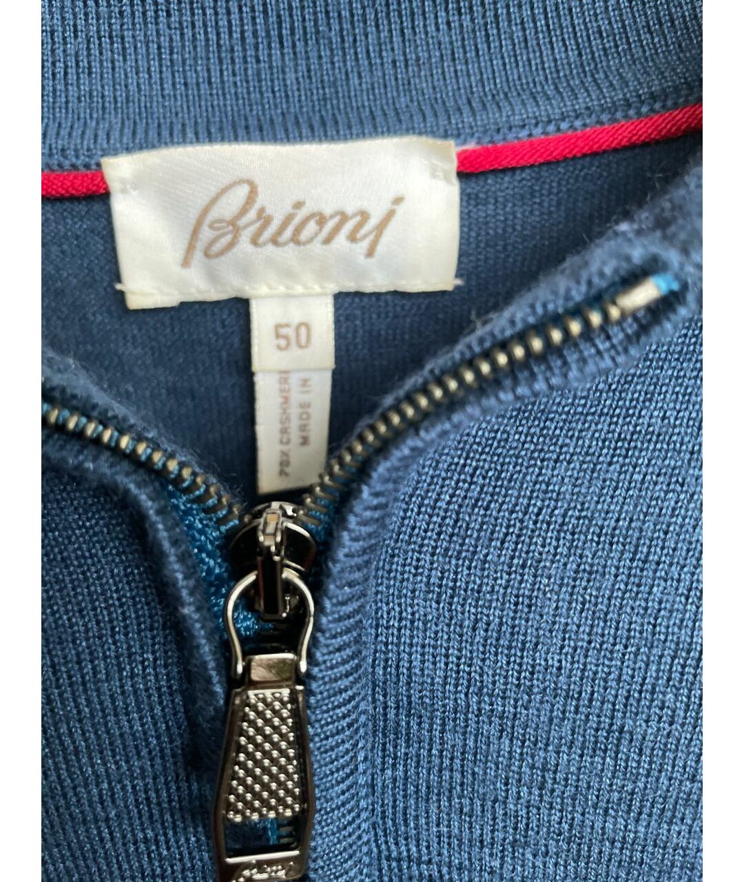 BRIONI Синий кашемировый джемпер / свитер, фото 3