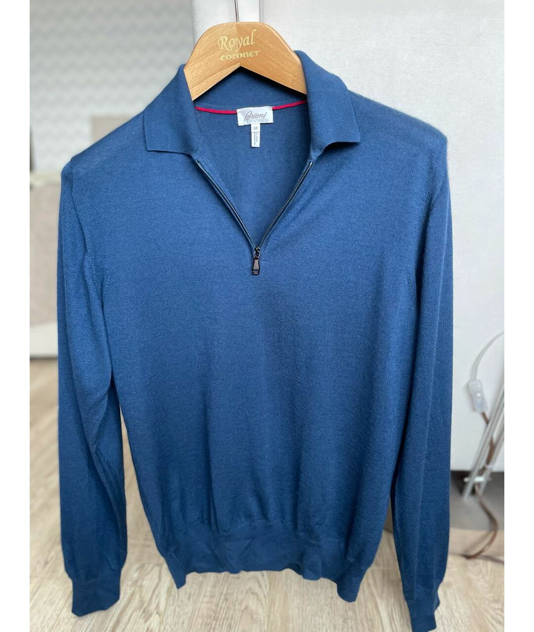 BRIONI Синий кашемировый джемпер / свитер, фото 4