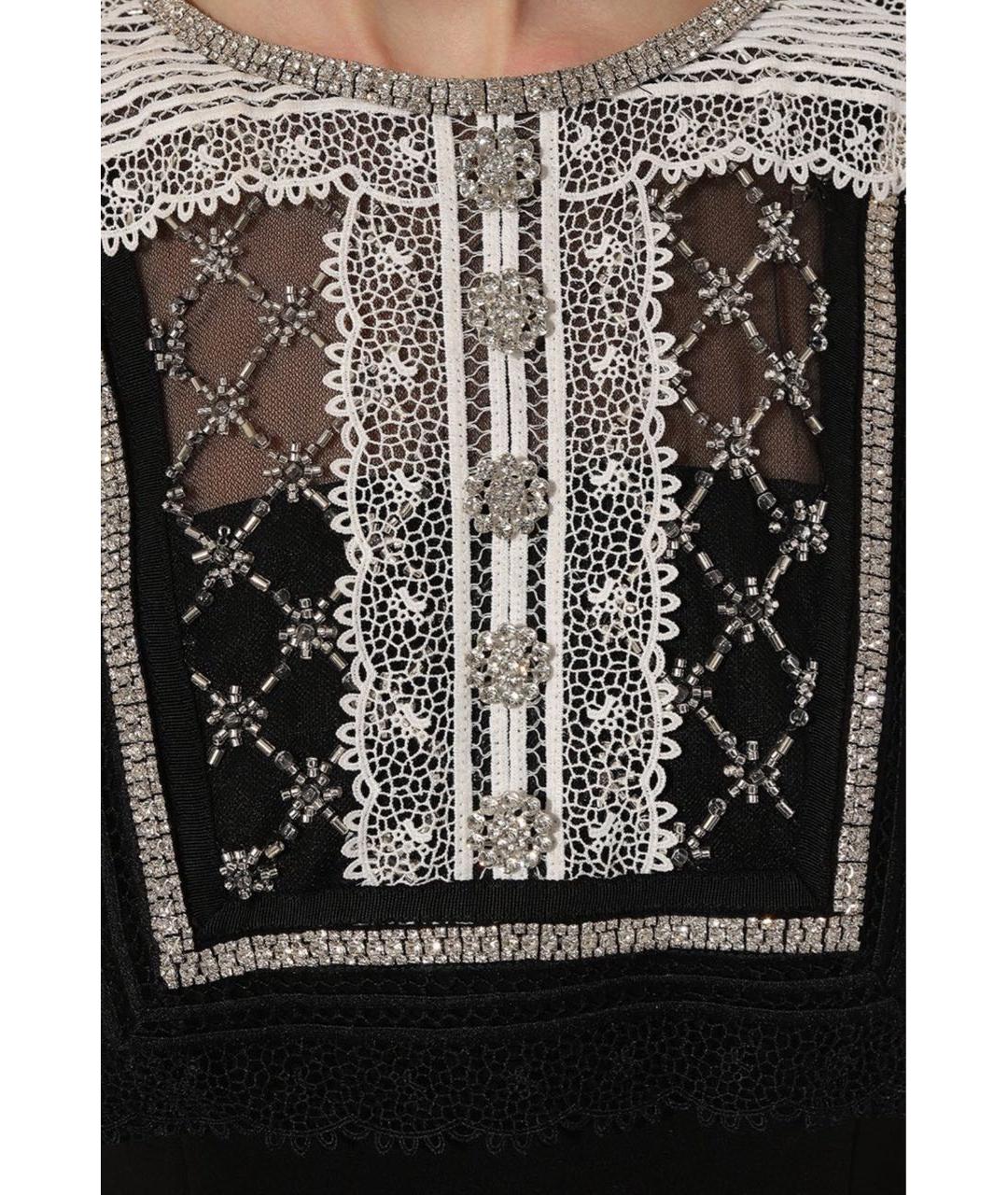 SELF-PORTRAIT Черное полиэстеровое коктейльное платье, фото 4