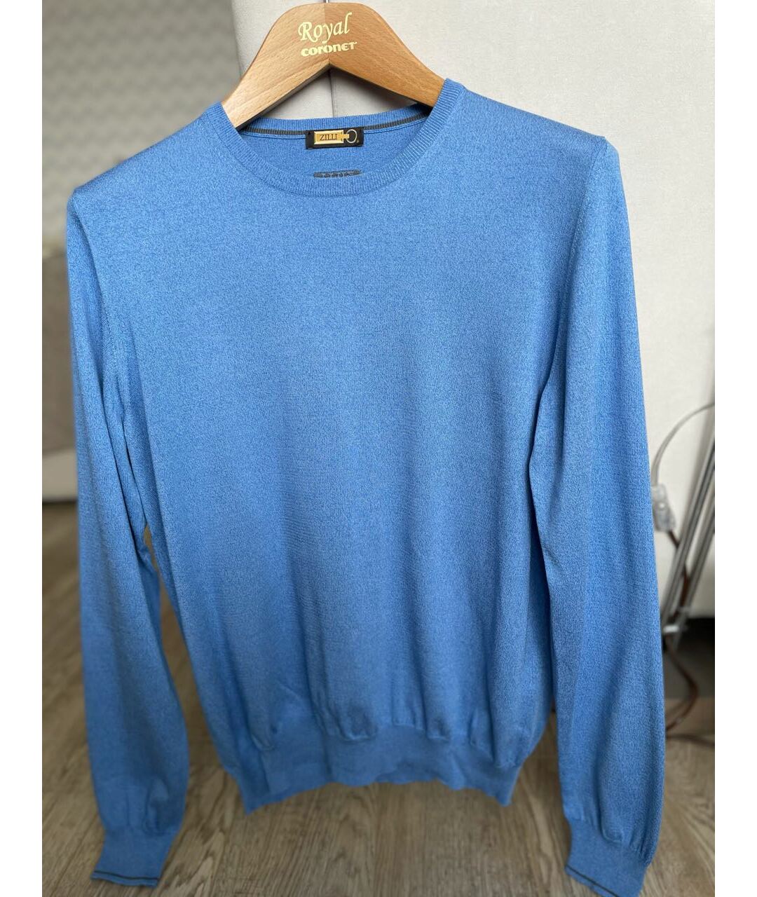 ZILLI Голубой шелковый джемпер / свитер, фото 6