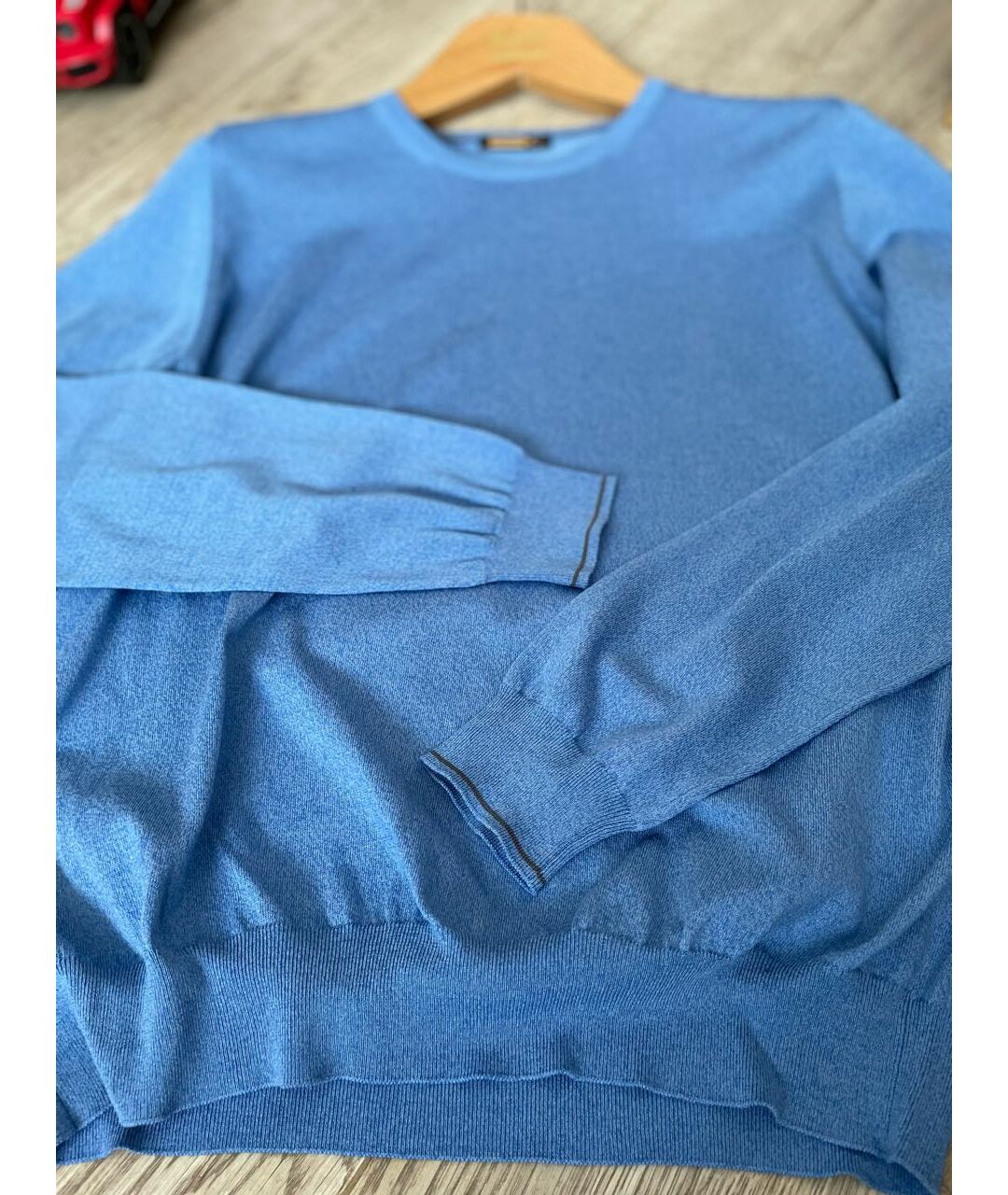 ZILLI Голубой шелковый джемпер / свитер, фото 4