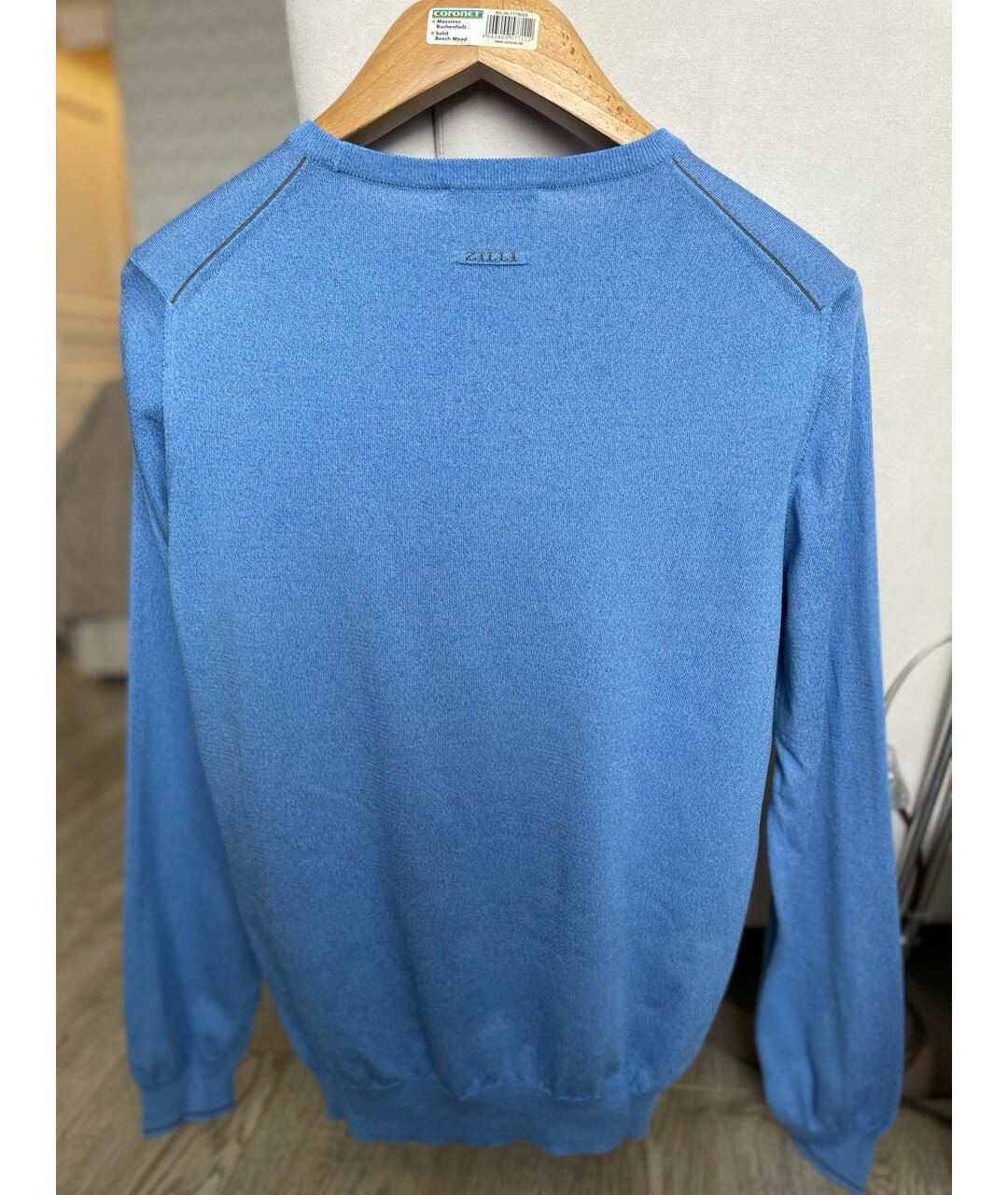 ZILLI Голубой шелковый джемпер / свитер, фото 2