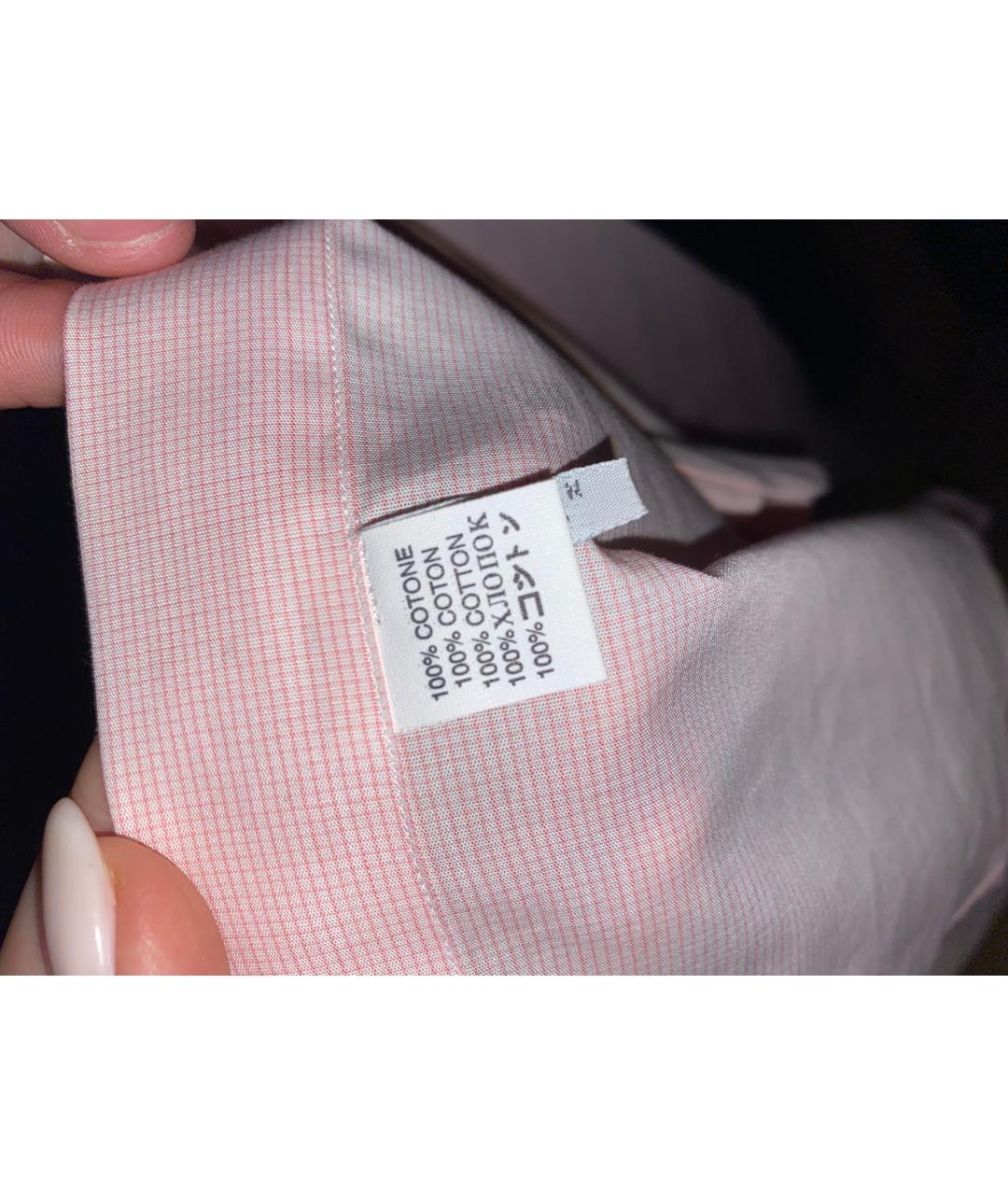 LANVIN Розовая хлопковая классическая рубашка, фото 5