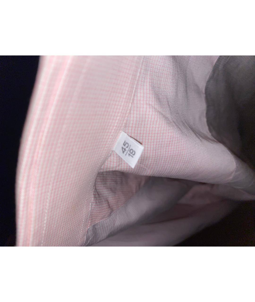 LANVIN Розовая хлопковая классическая рубашка, фото 4