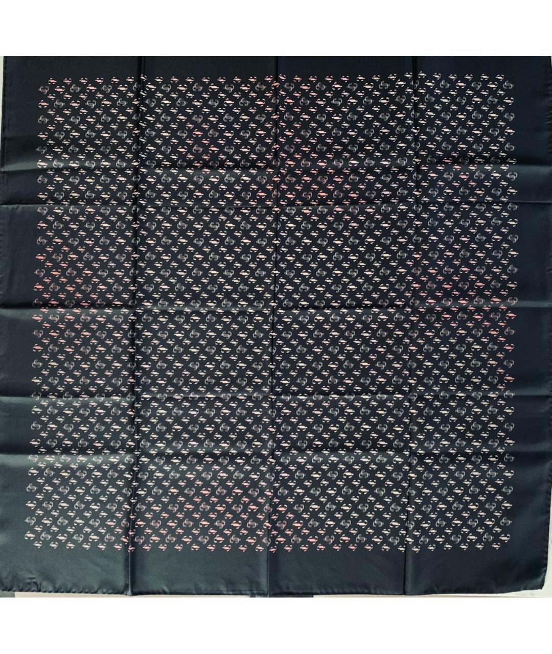 JIMMY CHOO Черный шелковый платок, фото 6