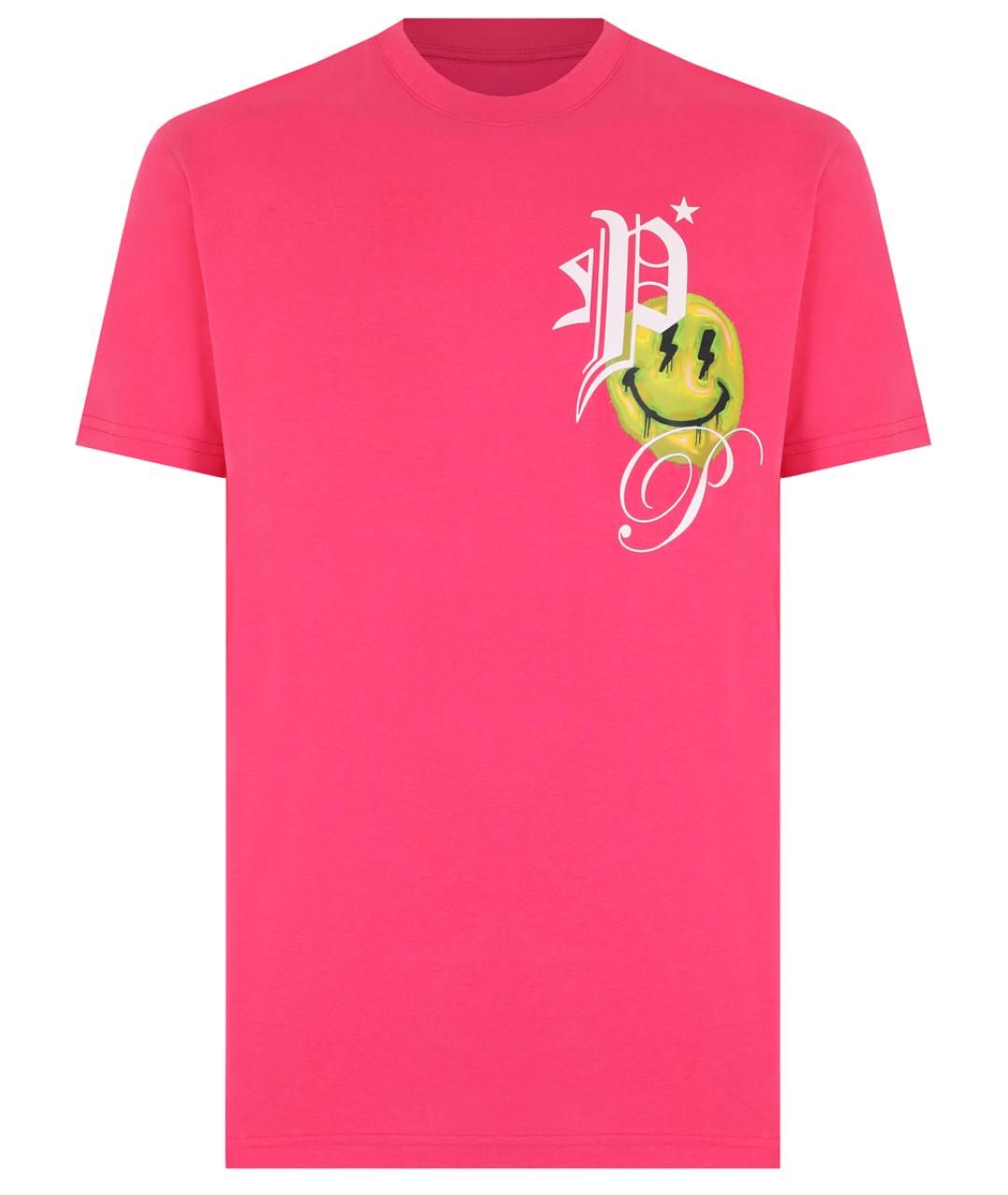 PHILIPP PLEIN Розовая футболка, фото 1