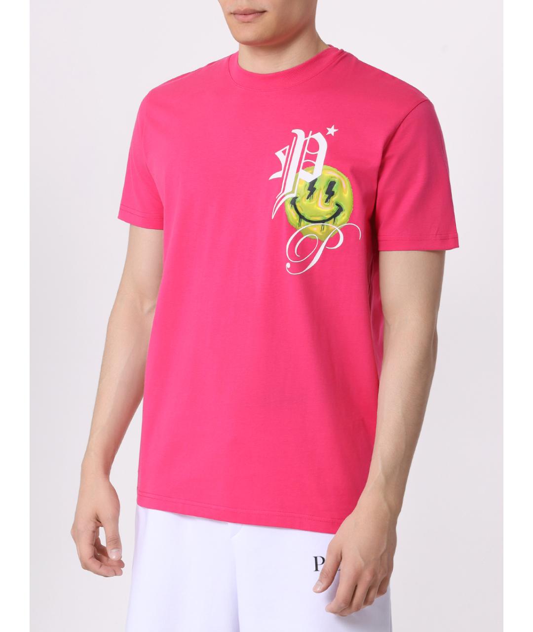 PHILIPP PLEIN Розовая футболка, фото 4