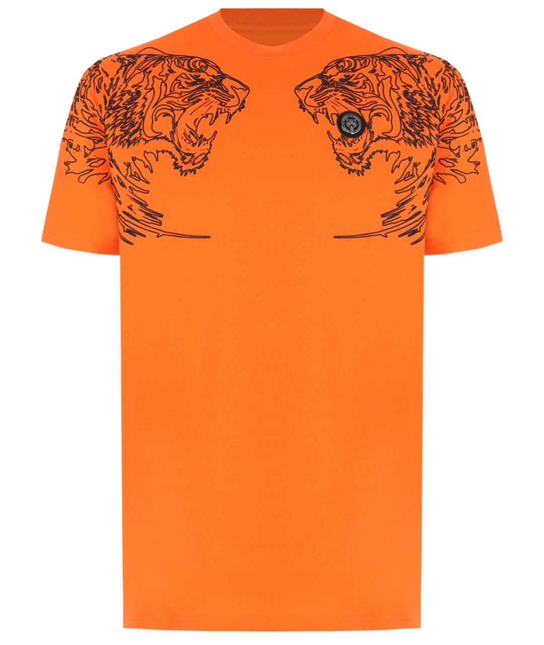 PLEIN SPORT Оранжевая футболка, фото 1