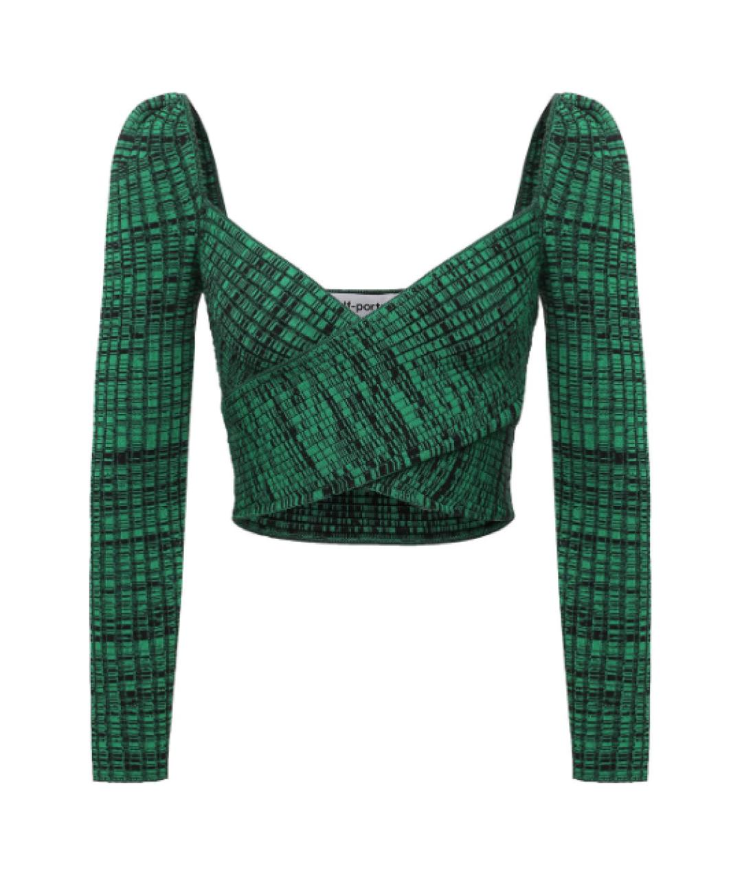 SELF-PORTRAIT Зеленый вискозный костюм с юбками, фото 7