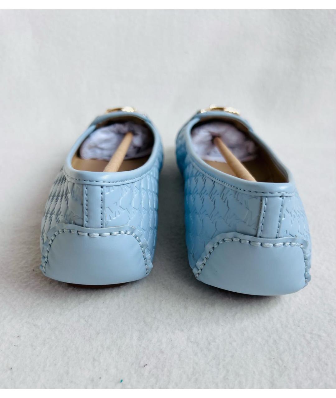 MICHAEL KORS Голубые балетки из искусственной кожи, фото 4