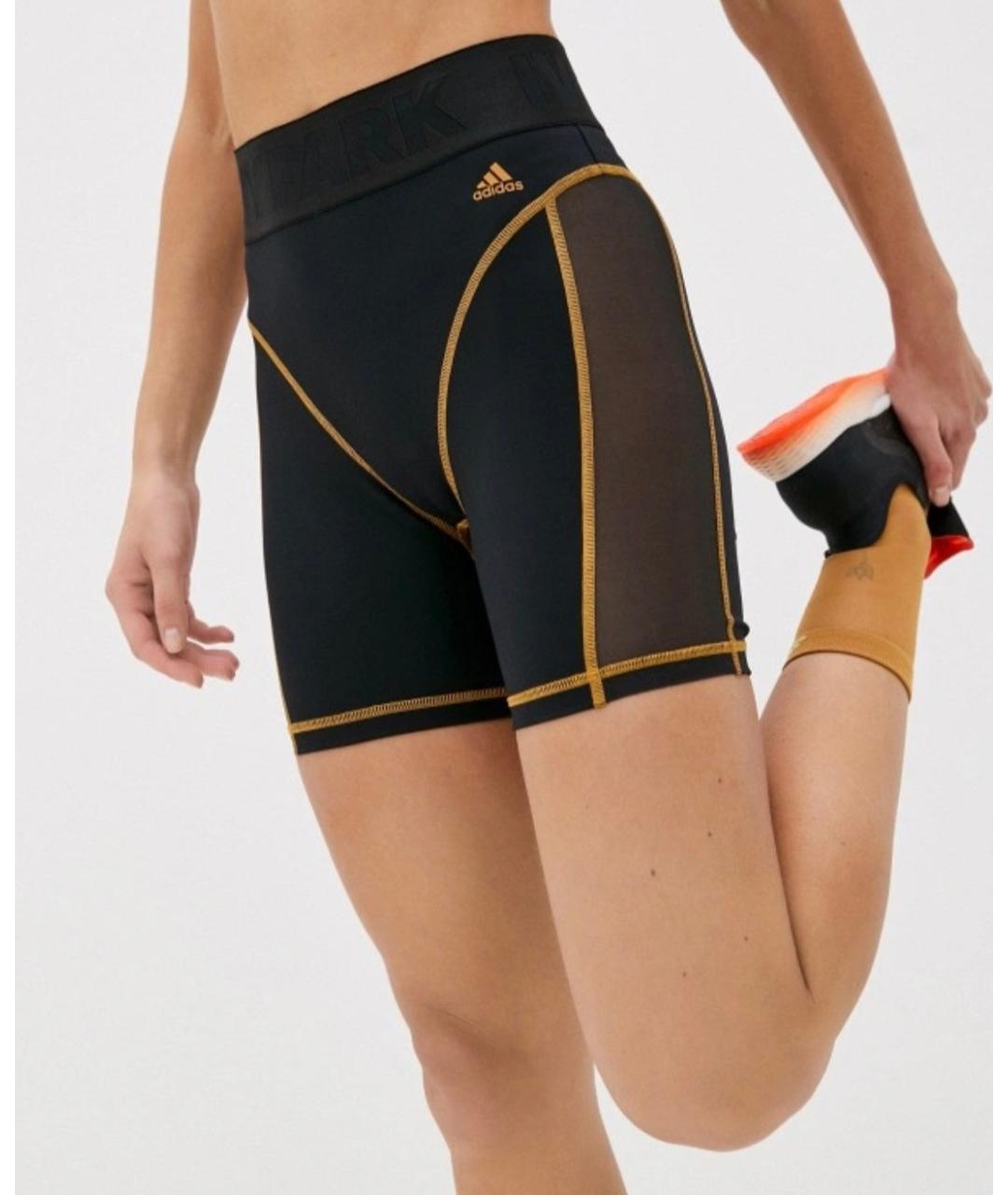 ADIDAS Черные полиэстеровые спортивные брюки и шорты, фото 3