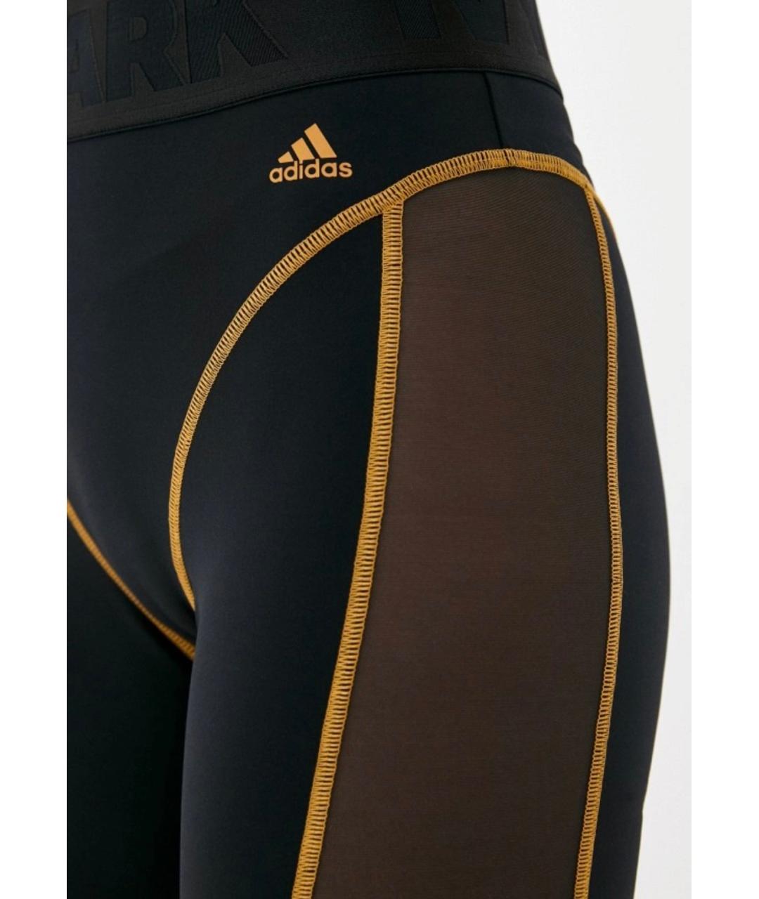 ADIDAS Черные полиэстеровые спортивные брюки и шорты, фото 5