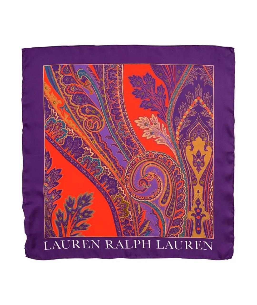 RALPH LAUREN Мульти шелковый платок, фото 1