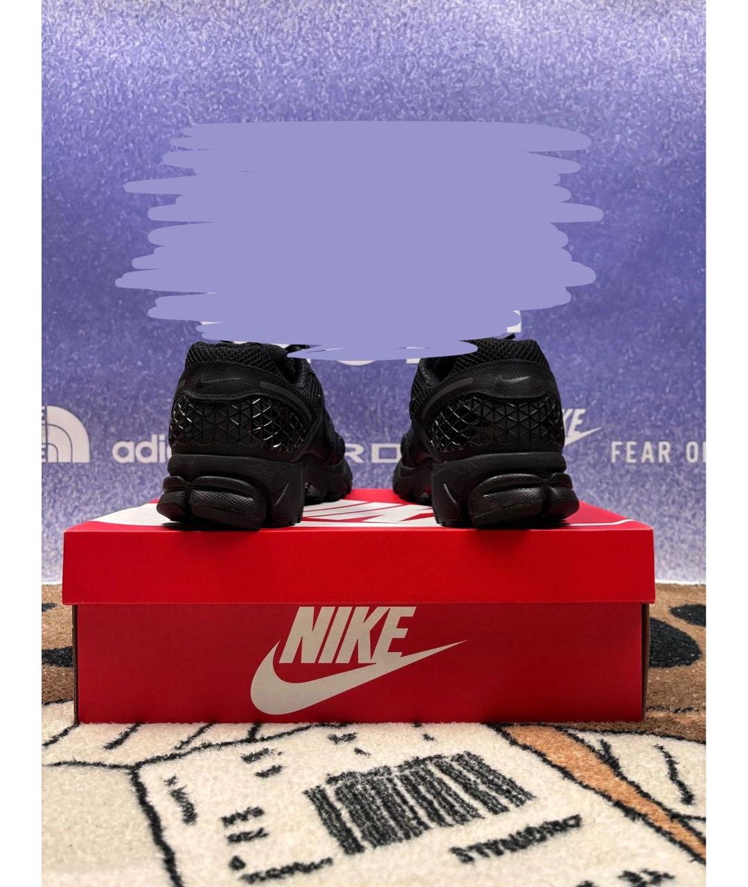 NIKE Черные синтетические низкие кроссовки / кеды, фото 7