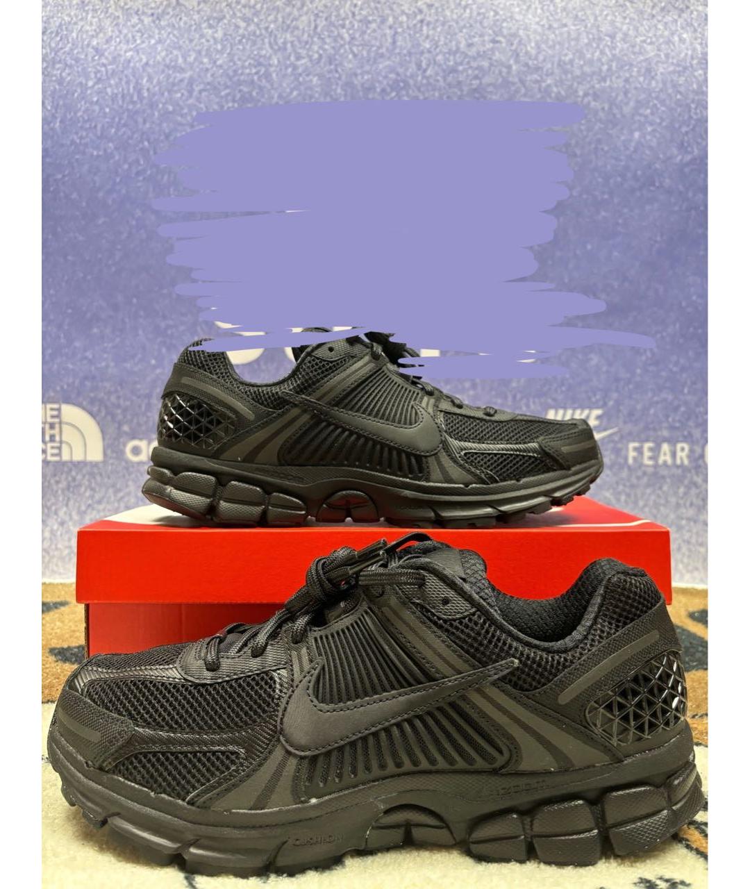 NIKE Черные синтетические низкие кроссовки / кеды, фото 6
