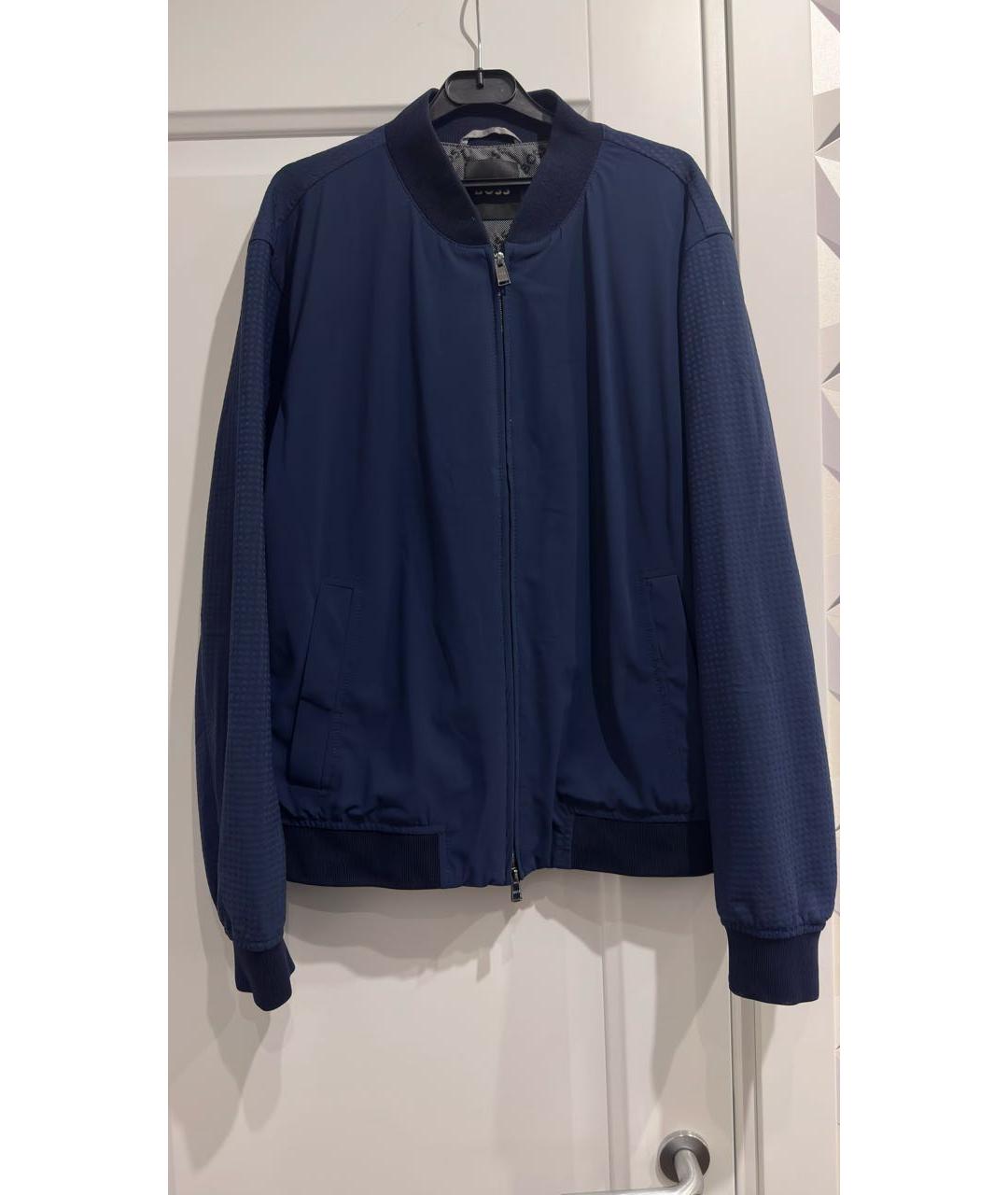 HUGO BOSS Темно-синяя полиамидовая куртка, фото 7