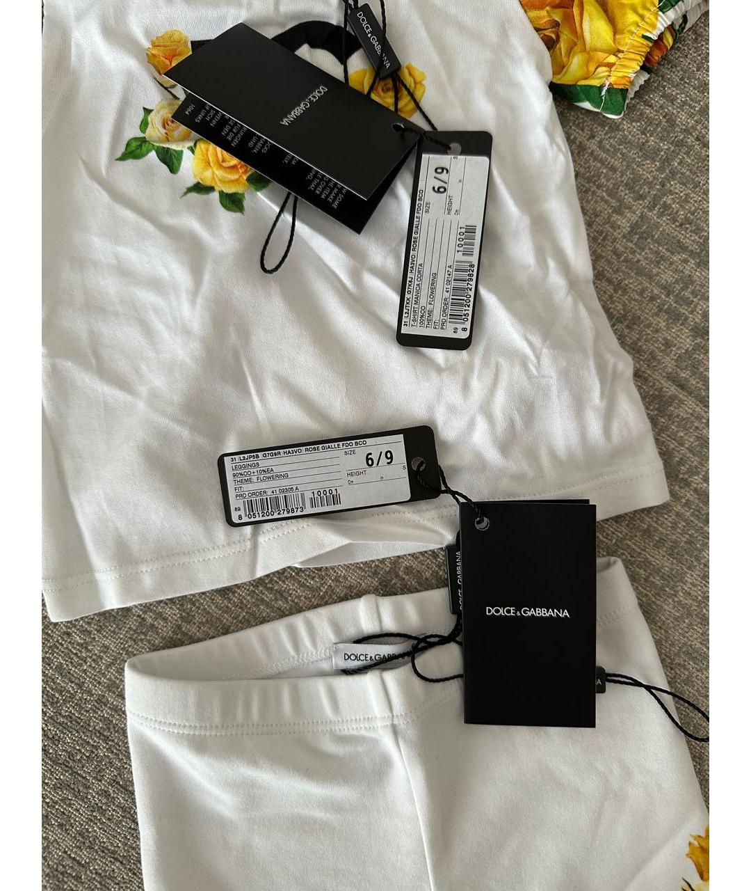 DOLCE & GABBANA KIDS Белый комплект, фото 2