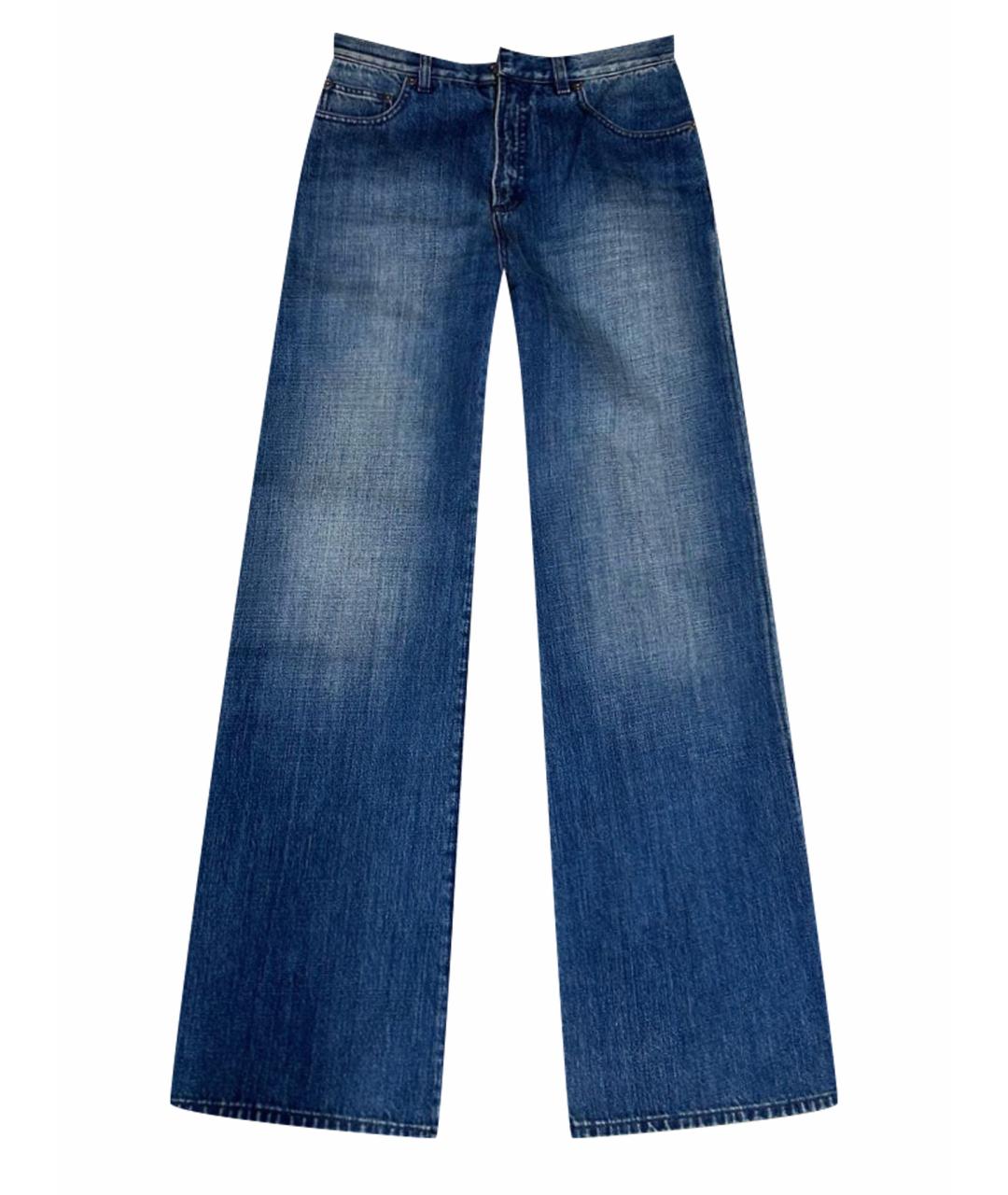 CHRISTIAN DIOR PRE-OWNED Синие хлопковые джинсы клеш, фото 1